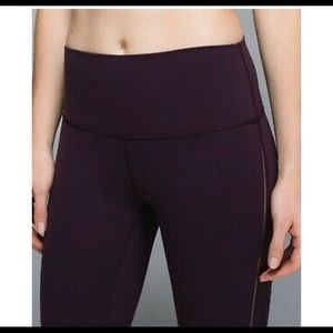 lululemon high times mesh stripe pant.